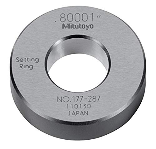 Mitutoyo 177-287 Einstellring aus Stahl, 0.80 Zoll ID von Mitutoyo