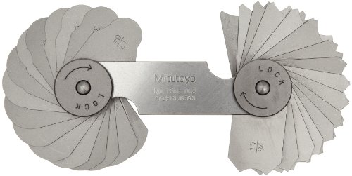 Mitutoyo 186–102 Radius Gauge, 17/162,6 cm-1/5,1 cm Serie Mitutoyo 186–102 Radius Gauge, 17/162,6 cm-1/5,1 cm Serie von Mitutoyo