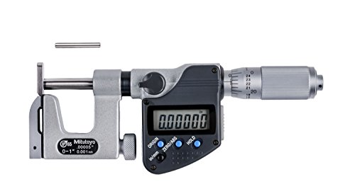 Mitutoyo 317-351-30 Digimatic Austauschbarer Amboss Mikrometer, 0-25 mm von Mitutoyo