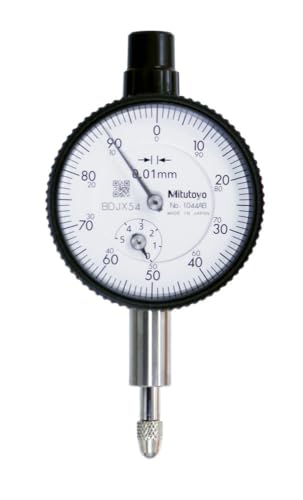 Mitutoyo Messuhr, flacher Abschlussdeckel, ISO Ausführung, 5 mm, 0,01 mm von Mitutoyo