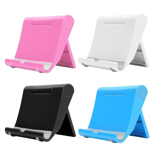 Miunpri Handyhalter für den Tisch, 4 Stück Telefonständer, Schreibtischständer, klappbarer Ständer für Handy rutschfest geeignet für alle Arten von Handys und iPads (A:Einfach) Miunpri Handyhalter für den Tisch, 4 Stück Telefonständer, Schreibtischständer, klappbarer Ständer für Handy rutschfest geeignet für alle Arten von Handys und iPads (A:Einfach) von Miunpri