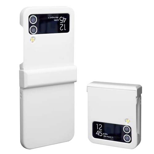 Samsung Galaxy Z Flip 3 Cover Faltbar Stabil Ultra-Dünn Leicht Strahlungsschutz All-Inclusive Schutz für Ihr Handy Scratch Proof Anti-Vibration (Weiß) von Miunpri