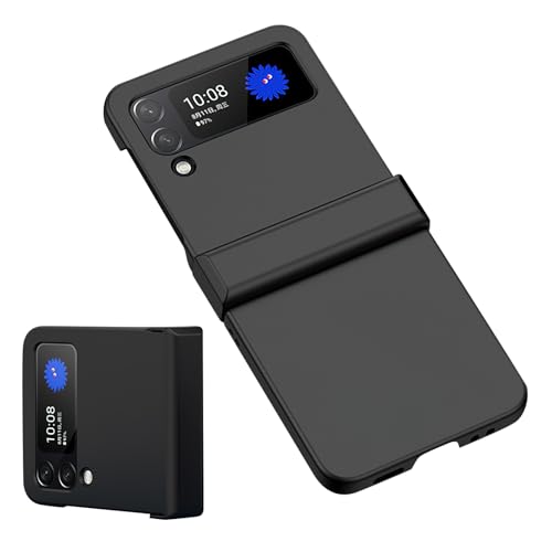 Samsung Galaxy Z Flip 3 Cover Faltbar Stabil Ultra-Dünn Leicht Strahlungsschutz All-Inclusive Schutz für Ihr Handy Scratch Proof Anti-Vibration (Schwarz) von Miunpri
