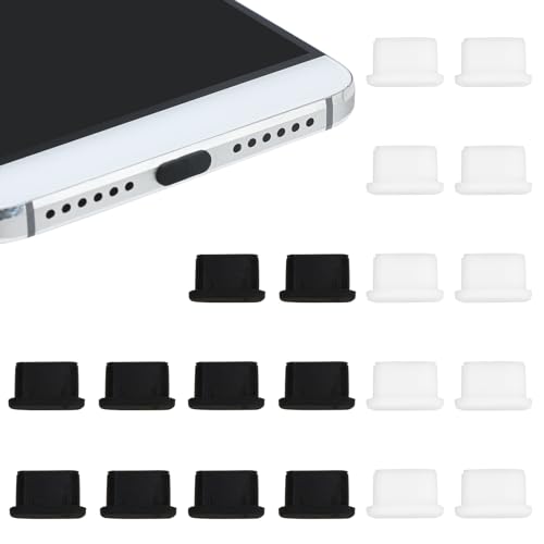 USB C Staubschutz, 20 Stück USB C Schutzkappe Handy Ladebuchse Schutz Kompatibel Mit Meiste Typ-C Tablet Phone Zubehör Kieselgel Staubschutz Für Ladebuchse Kommt Mit Zwei Aufbewahrungsboxen USB C Staubschutz, 20 Stück USB C Schutzkappe Handy Ladebuchse Schutz Kompatibel Mit Meiste Typ-C Tablet Phone Zubehör Kieselgel Staubschutz Für Ladebuchse Kommt Mit Zwei Aufbewahrungsboxen von Miunpri