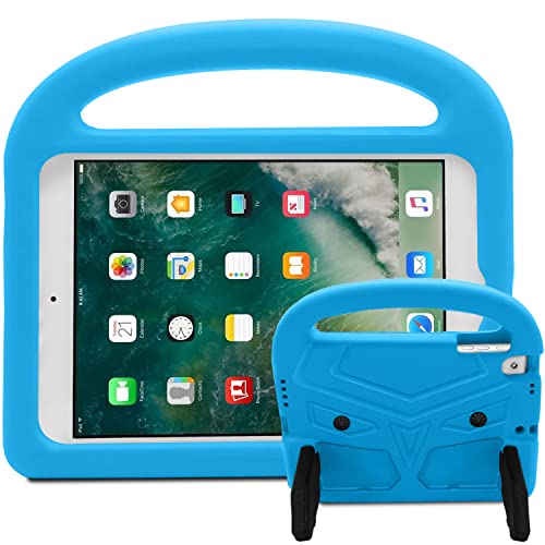 MiusiCase Kinderfreundlich Hülle mit Kickstand für iPad 2018 & 2017 9.7" / iPad Pro 9.7" / iPad Air 2 / iPad Air - Ultra Leicht Anti-Shock Stoßfest Robust Schutzhülle für iPad 9.7 inch.(Blue) von MiusiCase