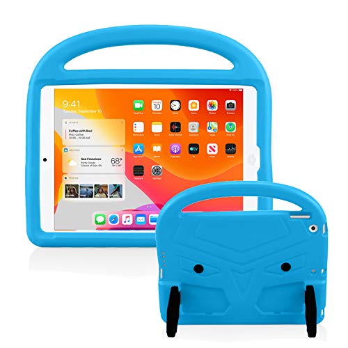 MiusiCase Kinderfreundlich Hülle mit Kickstand für iPad 7th 10.2" (2019) / iPad Air 3 (2019) / iPad Pro 10.5" (2017) - Ultra Leicht Anti-Shock Stoßfest Robust Schutzhülle für.(Blue) von MiusiCase