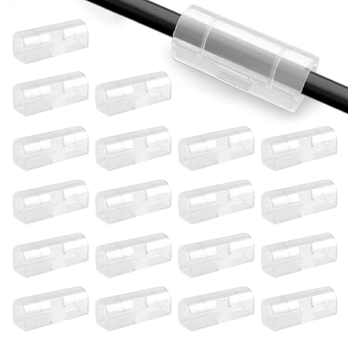 Mivanta 20 Stück Kabelhalter Selbstklebend – Indoor & Outdoor - Kabelclips für Kabelbefestigung Kabelführung Organizer Haken Draht Halter für Kabelmanagement Lichterkette Mivanta 20 Stück Kabelhalter Selbstklebend – Indoor & Outdoor - Kabelclips für Kabelbefestigung Kabelführung Organizer Haken Draht Halter für Kabelmanagement Lichterkette von Mivanta