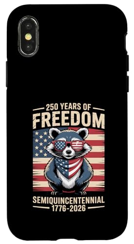 250 Jahre Freiheit Patriotischer Waschbär Hülle für iPhone X/XS 250 Jahre Freiheit Patriotischer Waschbär Hülle für iPhone X/XS von Mix Web Shop - America 250th Anniversary