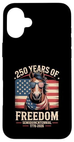 250 Jahre Halbfünfzigjähriges Jubiläum, 250. Geburtstag, US-Flaggenpferd Hülle für iPhone 16 Plus 250 Jahre Halbfünfzigjähriges Jubiläum, 250. Geburtstag, US-Flaggenpferd Hülle für iPhone 16 Plus von Mix Web Shop - America 250th Anniversary