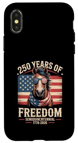 250 Jahre Halbfünfzigjähriges Jubiläum, 250. Geburtstag, US-Flaggenpferd Hülle für iPhone X/XS 250 Jahre Halbfünfzigjähriges Jubiläum, 250. Geburtstag, US-Flaggenpferd Hülle für iPhone X/XS von Mix Web Shop - America 250th Anniversary
