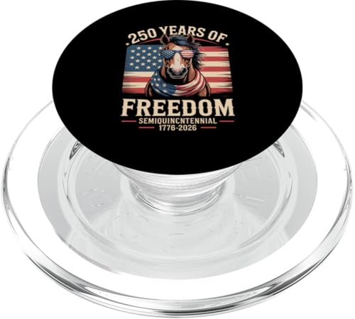 250 Jahre Halbfünfzigjähriges Jubiläum, 250. Geburtstag, US-Flaggenpferd PopSockets PopGrip für MagSafe 250 Jahre Halbfünfzigjähriges Jubiläum, 250. Geburtstag, US-Flaggenpferd PopSockets PopGrip für MagSafe von Mix Web Shop - America 250th Anniversary