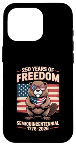 250 Years of Freedom Beaver Amerikanische US-Flagge Hülle für iPhone 16 Pro 250 Years of Freedom Beaver Amerikanische US-Flagge Hülle für iPhone 16 Pro von Mix Web Shop - America 250th Anniversary