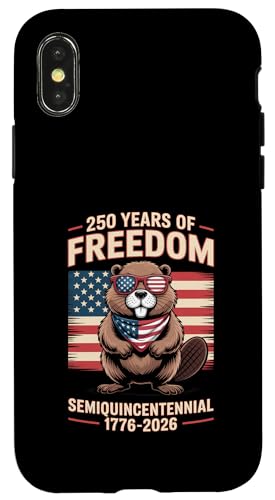 250 Years of Freedom Beaver Amerikanische US-Flagge Hülle für iPhone X/XS 250 Years of Freedom Beaver Amerikanische US-Flagge Hülle für iPhone X/XS von Mix Web Shop - America 250th Anniversary