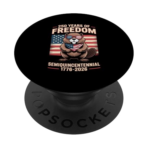 250 Years of Freedom Beaver Amerikanische US-Flagge PopSockets Klebender PopGrip 250 Years of Freedom Beaver Amerikanische US-Flagge PopSockets Klebender PopGrip von Mix Web Shop - America 250th Anniversary