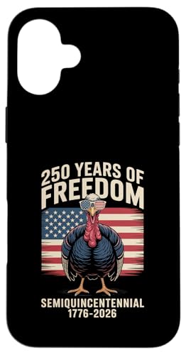 250 Years of Freedom Semiquincentennial US-Flagge Türkei Hülle für iPhone 16 Plus 250 Years of Freedom Semiquincentennial US-Flagge Türkei Hülle für iPhone 16 Plus von Mix Web Shop - America 250th Anniversary