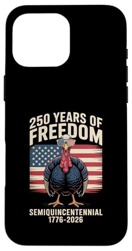 250 Years of Freedom Semiquincentennial US-Flagge Türkei Hülle für iPhone 16 Pro Max 250 Years of Freedom Semiquincentennial US-Flagge Türkei Hülle für iPhone 16 Pro Max von Mix Web Shop - America 250th Anniversary