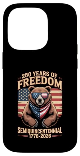 Bär zur Feier des fünfhundertjährigen Bestehens von 250 Jahren Freiheit Hülle für iPhone 14 Pro von Mix Web Shop - America 250th Anniversary