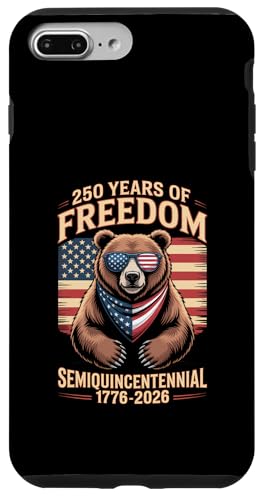 Bär zur Feier des fünfhundertjährigen Bestehens von 250 Jahren Freiheit Hülle für iPhone 7 Plus/8 Plus von Mix Web Shop - America 250th Anniversary