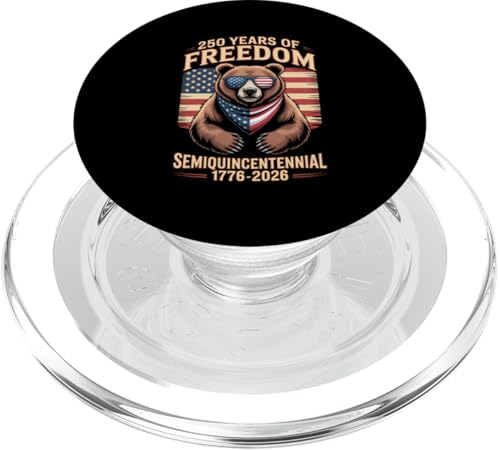 Bär zur Feier des fünfhundertjährigen Bestehens von 250 Jahren Freiheit PopSockets PopGrip für MagSafe Bär zur Feier des fünfhundertjährigen Bestehens von 250 Jahren Freiheit PopSockets PopGrip für MagSafe von Mix Web Shop - America 250th Anniversary