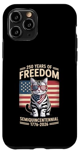 Halbfünfzehnjähriges Jubiläum, Freedom, US-Flaggenkatze, 250 Jahre Hülle für iPhone 11 Pro Halbfünfzehnjähriges Jubiläum, Freedom, US-Flaggenkatze, 250 Jahre Hülle für iPhone 11 Pro von Mix Web Shop - America 250th Anniversary