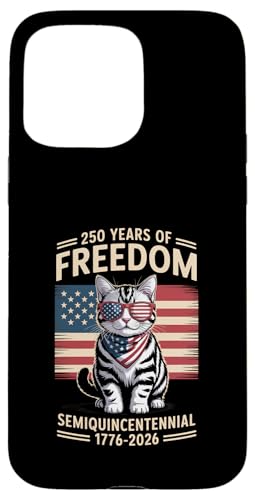 Halbfünfzehnjähriges Jubiläum, Freedom, US-Flaggenkatze, 250 Jahre Hülle für iPhone 15 Pro Max Halbfünfzehnjähriges Jubiläum, Freedom, US-Flaggenkatze, 250 Jahre Hülle für iPhone 15 Pro Max von Mix Web Shop - America 250th Anniversary