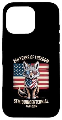 Semiquincentennial Coyote US-Flagge 250 Jahre Jubiläum Hülle für iPhone 16 Pro Semiquincentennial Coyote US-Flagge 250 Jahre Jubiläum Hülle für iPhone 16 Pro von Mix Web Shop - America 250th Anniversary