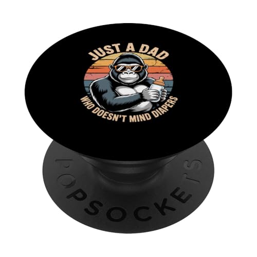 Just A Dad Who Doesn't Mind Windeln Vatertag PopSockets Klebender PopGrip Just A Dad Who Doesn't Mind Windeln Vatertag PopSockets Klebender PopGrip von Mix Web Shop - Funny Dad