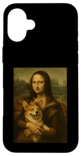 Mona Lisa Corgi Royal Pet Portrait Meisterwerk Hülle für iPhone 16 Plus Mona Lisa Corgi Royal Pet Portrait Meisterwerk Hülle für iPhone 16 Plus von Mix Web Shop - Mona Lisa