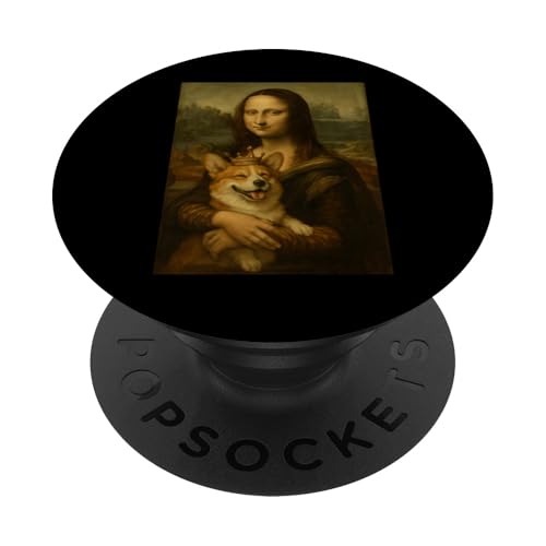 Mona Lisa Corgi Royal Pet Portrait Meisterwerk PopSockets Klebender PopGrip Mona Lisa Corgi Royal Pet Portrait Meisterwerk PopSockets Klebender PopGrip von Mix Web Shop - Mona Lisa