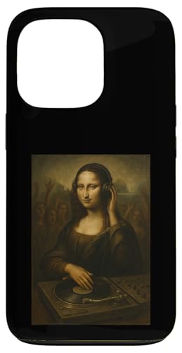 Mona Lisa DJ Plattenspieler Kopfhörer Musikliebhaber Hülle für iPhone 13 Pro Mona Lisa DJ Plattenspieler Kopfhörer Musikliebhaber Hülle für iPhone 13 Pro von Mix Web Shop - Mona Lisa