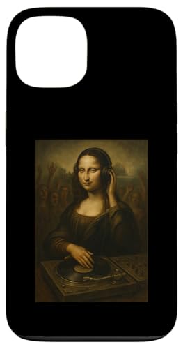 Mona Lisa DJ Plattenspieler Kopfhörer Musikliebhaber Hülle für iPhone 13 Mona Lisa DJ Plattenspieler Kopfhörer Musikliebhaber Hülle für iPhone 13 von Mix Web Shop - Mona Lisa