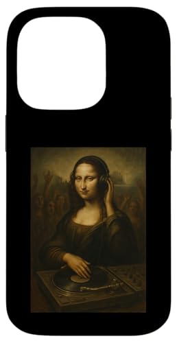 Mona Lisa DJ Plattenspieler Kopfhörer Musikliebhaber Hülle für iPhone 14 Pro Mona Lisa DJ Plattenspieler Kopfhörer Musikliebhaber Hülle für iPhone 14 Pro von Mix Web Shop - Mona Lisa