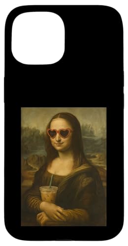 Mona Lisa Eiskaffee Herz Augen lustige Neuheit Hülle für iPhone 15 Mona Lisa Eiskaffee Herz Augen lustige Neuheit Hülle für iPhone 15 von Mix Web Shop - Mona Lisa