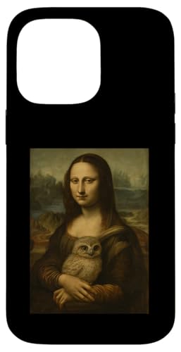 Mona Lisa mit Eule - Renaissance Art Parodie Hülle für iPhone 14 Pro Max Mona Lisa mit Eule - Renaissance Art Parodie Hülle für iPhone 14 Pro Max von Mix Web Shop - Mona Lisa