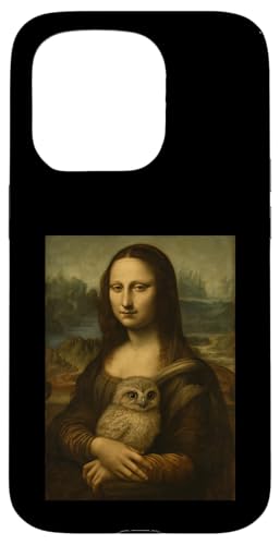 Mona Lisa mit Eule - Renaissance Art Parodie Hülle für iPhone 15 Pro Mona Lisa mit Eule - Renaissance Art Parodie Hülle für iPhone 15 Pro von Mix Web Shop - Mona Lisa