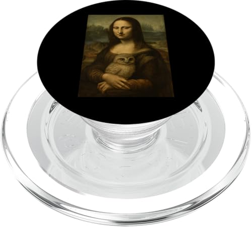 Mona Lisa mit Eule - Renaissance Art Parodie PopSockets PopGrip für MagSafe Mona Lisa mit Eule - Renaissance Art Parodie PopSockets PopGrip für MagSafe von Mix Web Shop - Mona Lisa