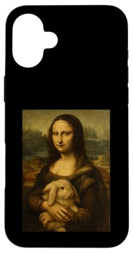 Mona Lisa mit Kaninchen - Lustiger Kunstgeschichtsklassiker Hülle für iPhone 16 Plus Mona Lisa mit Kaninchen - Lustiger Kunstgeschichtsklassiker Hülle für iPhone 16 Plus von Mix Web Shop - Mona Lisa