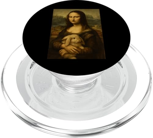 Mona Lisa mit Kaninchen - Lustiger Kunstgeschichtsklassiker PopSockets PopGrip für MagSafe Mona Lisa mit Kaninchen - Lustiger Kunstgeschichtsklassiker PopSockets PopGrip für MagSafe von Mix Web Shop - Mona Lisa