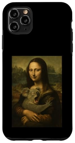 Mona Lisa mit Koalabär, humorvolle Kunst, Hülle für iPhone 11 Pro Max von Mix Web Shop - Mona Lisa