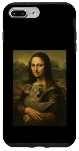 Mona Lisa mit Koalabär, humorvolle Kunst, Hülle für iPhone 7 Plus/8 Plus von Mix Web Shop - Mona Lisa