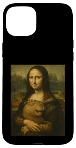 Mona Lisa mit einem Capybara-Porträtgemälde Hülle für iPhone 15 Plus Mona Lisa mit einem Capybara-Porträtgemälde Hülle für iPhone 15 Plus von Mix Web Shop - Mona Lisa