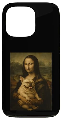 Mona Lisa und Bulldog - Renaissance Art Parodie Hülle für iPhone 13 Pro von Mix Web Shop - Mona Lisa