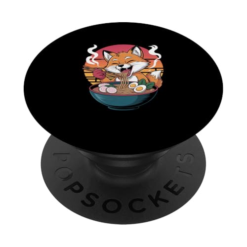 Entzückender Kawaii-Fuchs genießt japanischen Ramen PopSockets Klebender PopGrip Entzückender Kawaii-Fuchs genießt japanischen Ramen PopSockets Klebender PopGrip von Mix Web Shop - Ramen