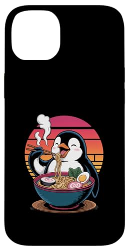 Entzückender Kawaii-Pinguin genießt japanische Ramen-Nudeln Hülle für iPhone 14 Plus von Mix Web Shop - Ramen