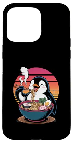 Entzückender Kawaii-Pinguin genießt japanische Ramen-Nudeln Hülle für iPhone 15 Pro Max von Mix Web Shop - Ramen