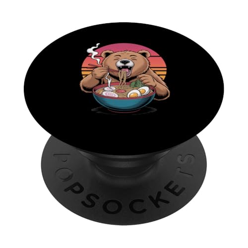 Kawaii-Bär genießt Ramen-Nudeln PopSockets Klebender PopGrip Kawaii-Bär genießt Ramen-Nudeln PopSockets Klebender PopGrip von Mix Web Shop - Ramen