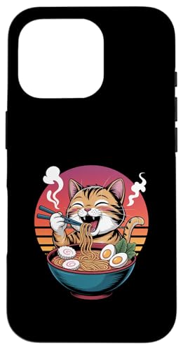 Kawaii Katze frisst japanische Ramen-Nudeln Hülle für iPhone 16 Pro Kawaii Katze frisst japanische Ramen-Nudeln Hülle für iPhone 16 Pro von Mix Web Shop - Ramen