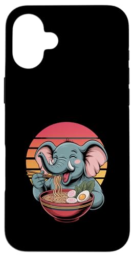 Kawaii Netter Elefant isst japanische Ramen-Nudeln Hülle für iPhone 16 Plus Kawaii Netter Elefant isst japanische Ramen-Nudeln Hülle für iPhone 16 Plus von Mix Web Shop - Ramen