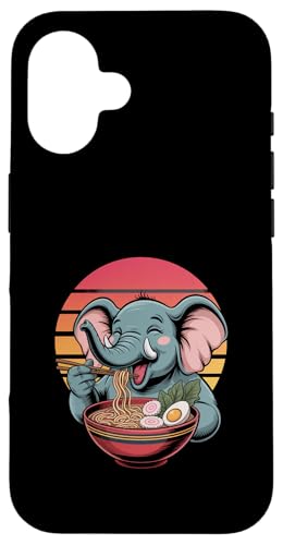 Kawaii Netter Elefant isst japanische Ramen-Nudeln Hülle für iPhone 16 Kawaii Netter Elefant isst japanische Ramen-Nudeln Hülle für iPhone 16 von Mix Web Shop - Ramen
