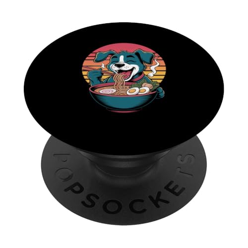 Kawaii Süßer japanischer Nudel-Ramen-Hund PopSockets Klebender PopGrip Kawaii Süßer japanischer Nudel-Ramen-Hund PopSockets Klebender PopGrip von Mix Web Shop - Ramen